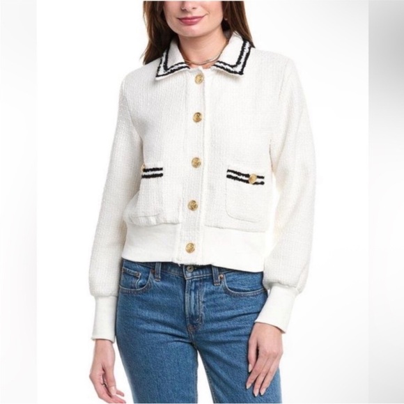 Ellen Tracy Jackets & Blazers - Ellen Tracy Tweed Bomber Jacket